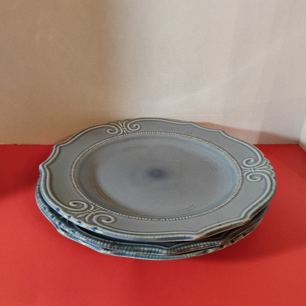 Home Trends Set of 3 Ceramic Plates